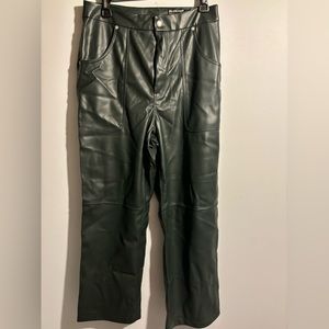 Faux Leather Pants Size 8-10